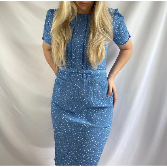 Vintage Heart Print Dress - Picture 5 of 9